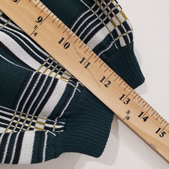 NYC New York & Company Plaid Dress Size XL Green Academia Preppy Collegiate 90s - Picture 16 of 16